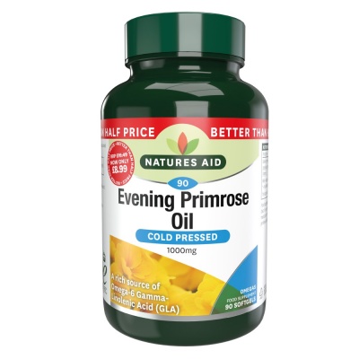 Natures Aid Evening Primrose Oil 1000mg 90 Softgels (Better Than Half Price)